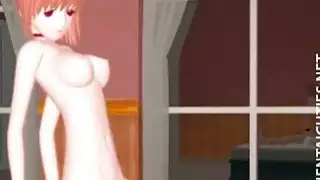 أحمر الشعر 3D أنيمي وقحة سخيف