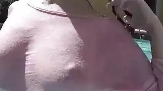 الحمار ساخن جدا GF جوجو قبلة خبطت من قبل ديك كبيرة في الهواء الطلق