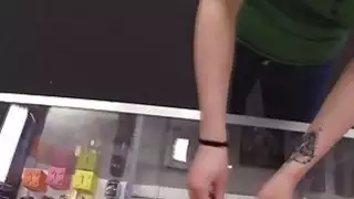 يحصل خبطت كتكوت مع كبير الثدي في المكتب