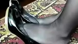 قدم مثير والساقين في جوارب
