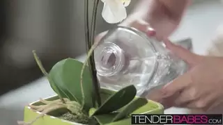 بولا شي تنزلق كل جسمها العميق داخل جملها الرطب