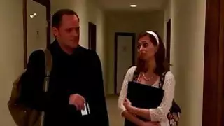 جاء هوتي من المدرسة للحصول على ضخها من قبل فرنك بلجيكي القديم لها