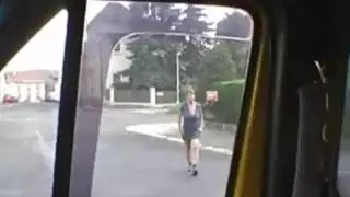 كبير الثدي في سيارة الملاعين & sucks