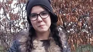 حار الحمار فتاة الملاعين في سترة في الهواء الطلق
