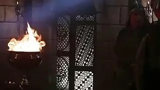 يحصل خبطت وقحة شقراء مفلس في الهواء الطلق تقريبا