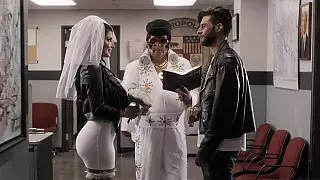 وقت متأخر من الليل الجنس في المطبخ