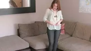 أحمر الشعر الهواة الحلق العميق في الصب البريطانية