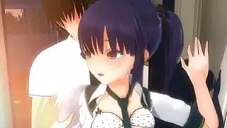 3D تلميذة Creampied ثلاث مرات!