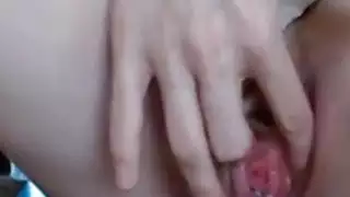 الآسيوية مع دسك الهره دسم على كاميرا ويب