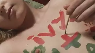 اللسان في دش ينتهي مع اللعنة الشرج الخام