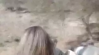 القبض على دورية الحدود جميلة 18yo شقراء مهاجر