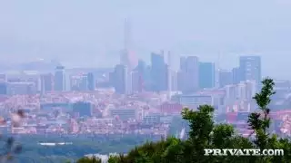 Private.com - الساخنة بيلوتشي جينبرا ومنى الأزرق الحصول على الثلاثي الشرج!