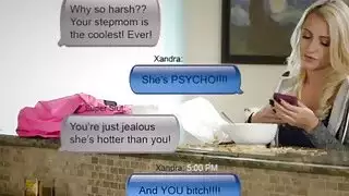 يعطينا Alexis Fawx معالجة تقريبية لخطوتها Slutty ابنة Xandra