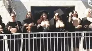 يدخل ويني ضخمة حنجرة مراهقة