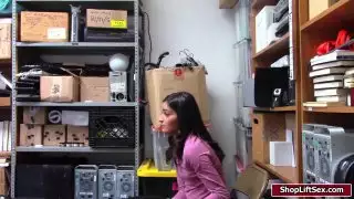 ضابط LP الانفجارات shoplifter الساخنة ومثير