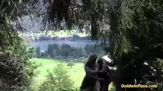 gangbang المدقع في الطبيعة