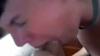 حار امرأة سمراء فتاة sucks له كوك