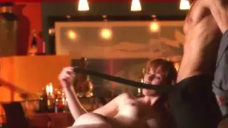أحمر الشعر ماري مكراي تتمتع الديك زوجها