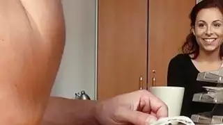 حفر Eurobabe الساخن لجزء من النقود