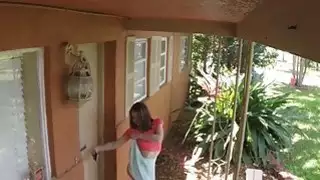 القبض على housebreaker مثير من قبل المالك على الفيديو