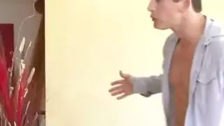 مشهور أحمر الشعر في سن المراهقة داني جنسن وامرأة سمراء جيجي ريفيرا سهم كبير