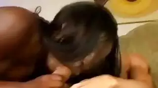 الجمال الأسود يجعل فرنك بلجيكي تمتص دسار لها واللسان بوسها