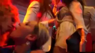 القطط لعوب الحصول سخيفة تماما وجردت في الجزء المتشددين