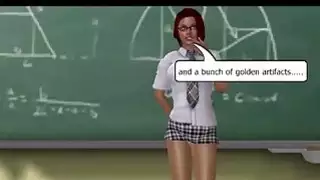 خبط الطالب المشاغب من قبل المعلم