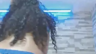 شعر مجعد خشب الأبنوس فاتنة شرائط واستمنى