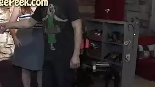 BJ و اللعنة الثابت مع BBW في سن المراهقة في الكواليس