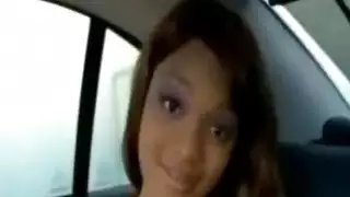 الأبنوس رائع يحب الداعر في المقعد الخلفي