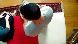 شاب شقراء يزور منتجع صحي و sucks masseur's شاق قضيب