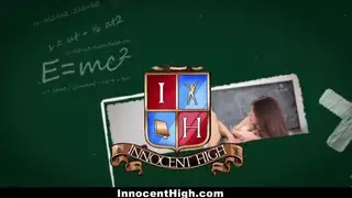 InnocentHigh - تلميذة خجولة الملاعين خطابها المعلم
