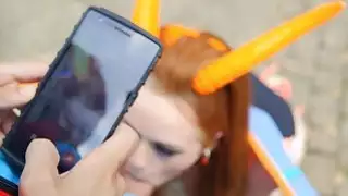 بوكيمون GO XXX محاكاة ساخرة رباعية مع ثلاثة أطفال مستوى عال