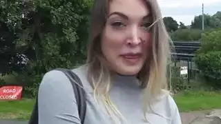 كسر bigtit الهاوي فتاة قصفت
