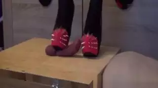 Shoejob cockbox الدوس مع الكعب ارتفعت
