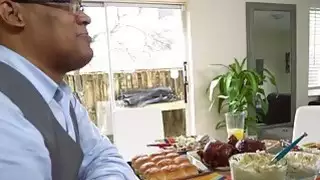أسود مثير Kendall Woods يحصل على اللعنة المتشددين