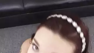 جميل رايلي مومسن استغل من قبل ديك كبيرة صلبة