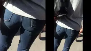 زحف النار الساخنة شقراء فقاعة الحمار