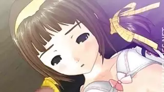 Pigtailed 3D تلميذة أنيمي يحصل على شق يفرك