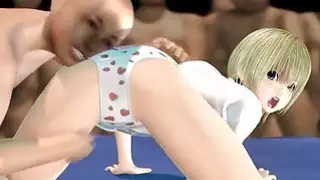 يحصل على facialized 3D فتاة هنتاي في تحول جنسى