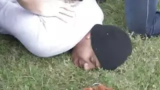 كبير الحمار Cops ماجي الأخضر و Joslyn لقطة خاطف محفظة و ركوب له أسود كوك
