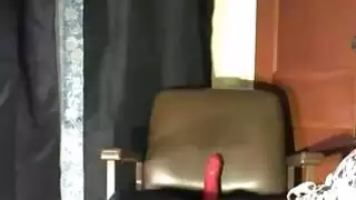 جبهة مورو خشب الأبنوس ريان dildoing رطب سنور