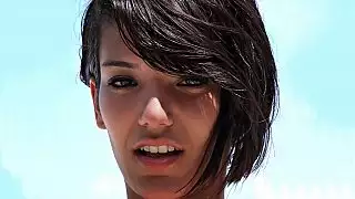 سوبر لطيف امرأة سمراء سكارليت ، يفعل ذلك من أجل المال