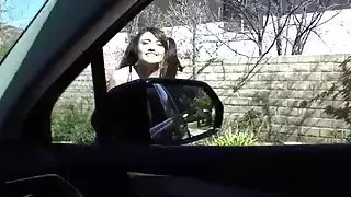 Brunette في سن المراهقة Adria Rae يحصل على ل المتشددين اللعنة بواسطة hunk عشيق