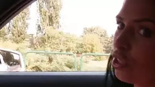 مفلس في سن المراهقة كيرا ملكة مارس الجنس عندما انسحبت في مكان ما