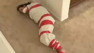 الغراب محنطة مع ورقة والشريط الأحمر من قبل السارق