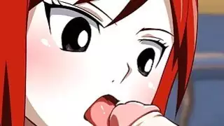 Fairy Tail XXX محاكاة ساخرة ارزا يعطي حلم اللسان