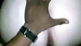 جبهة مورو لها الحمار حفرها بشدة من قبل ديك أسود كبير