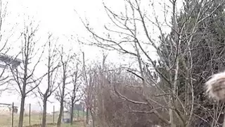 بعد وامض الثدي فاتنة سخيف في الهواء الطلق